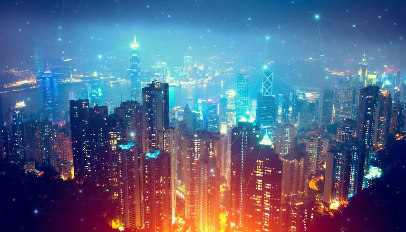 Hong Kong cityscape representing AI-driven industry transformation